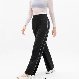 Venice High Rise Track Stripe Wide Leg Pant